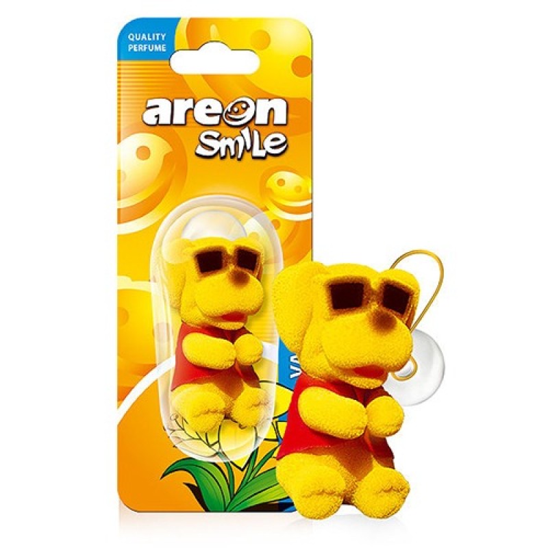 Areon Smile Vanilla (Sari Köpek) Oto Araç Kokusu Areon Smile Vanilla (Sari Köpek) Oto Araç Kokusu